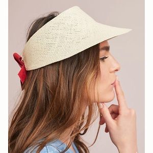 Anthropologie WYETH Panama Straw Visor